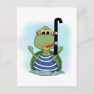 Carte Postale Chemises et cadeaux de tortues aquatiques