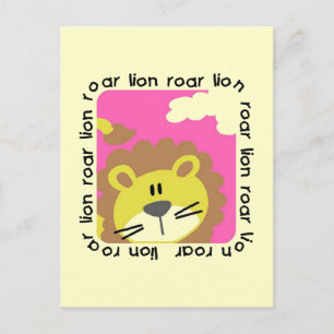 Carte Postale Chemises et cadeaux Lion Roar