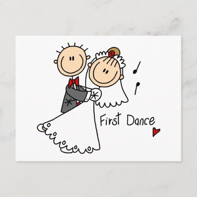 Carte Postale Chemises et cadeaux Mariages de première danse (Devant)