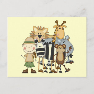 Carte Postale Chemises et cadeaux Safari Boy