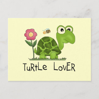 Carte Postale Chemises et cadeaux Tortue Lover