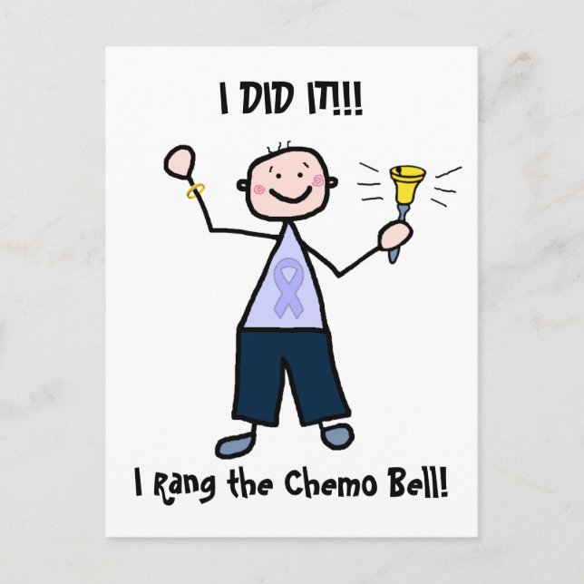 Carte Postale Chemo Bell - Cancer général Homme (Devant)