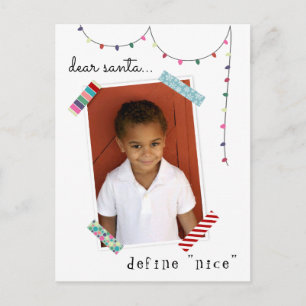 Carte Postale Cher Père Noël Définir Nice Photo Holiday / Noël