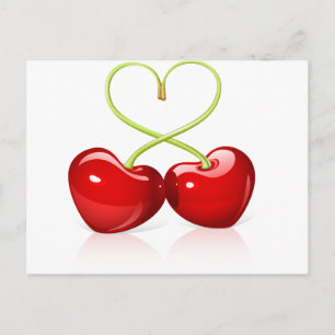 Carte Postale Cherry Heart