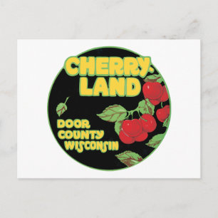 Carte Postale Cherry Land Door Comté Wisconsin
