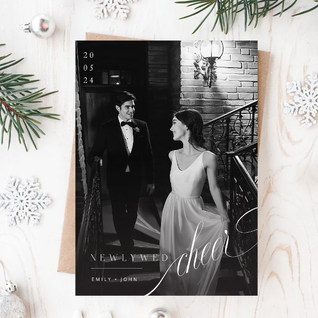 Carte Postale Chers classiques Nouvelle mariée Noël Photo de vac (Créateur téléchargé)