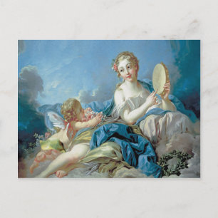 Carte Postale Cherub aux fleurs