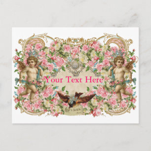 Carte Postale Cherubs & Bird