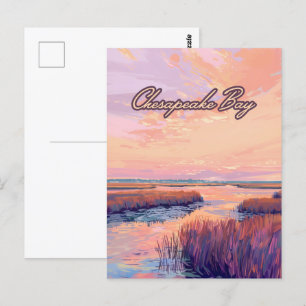 Carte Postale Chesapeake Bay Annapolis Maryland Virginie Sunrise