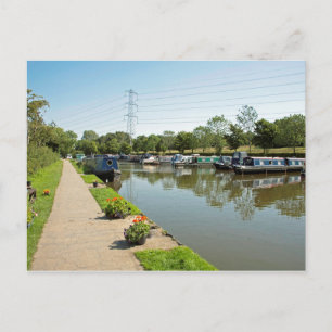 Carte Postale Cheshire de Poynton supérieur du canal Macclesfiel
