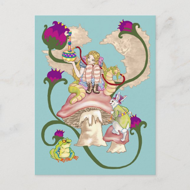 Carte Postale Chesire Smoke (Devant)