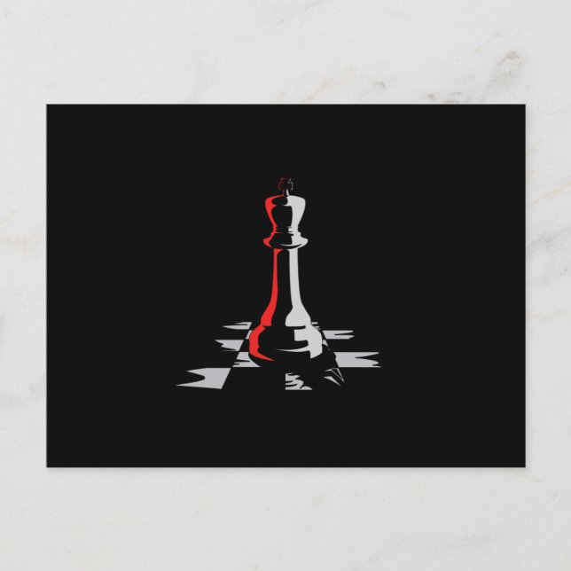 Carte Postale Chess Chess Board King Checkmate Board Jeu cadeau (Devant)