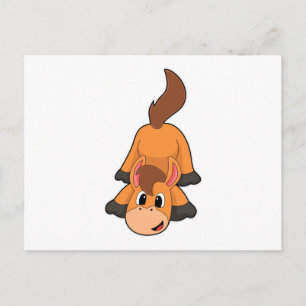 Carte Postale Cheval à jouer