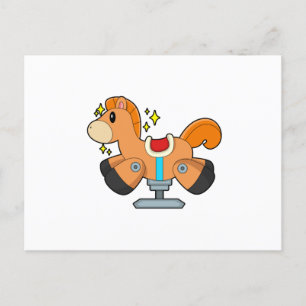 Carte Postale Cheval à roche