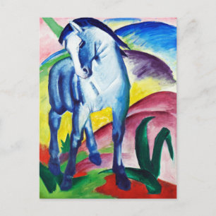 Carte Postale Cheval bleu, tableau de Franz Marc