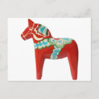 Cheval de Dala Suédois Rouge