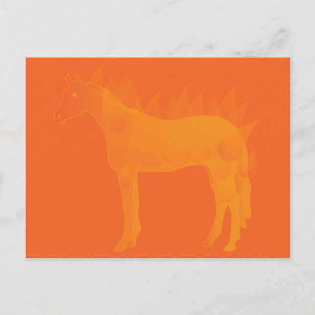 Carte Postale Cheval de feu (Devant)