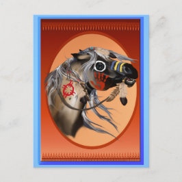 Carte postale Cheval de guerre