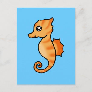 Carte Postale cheval de mer mignon