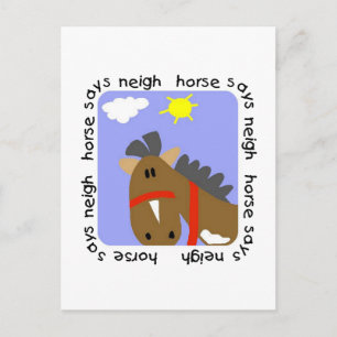 Carte Postale Cheval dit T-shirts et cadeaux