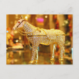 Carte Postale Cheval d'or
