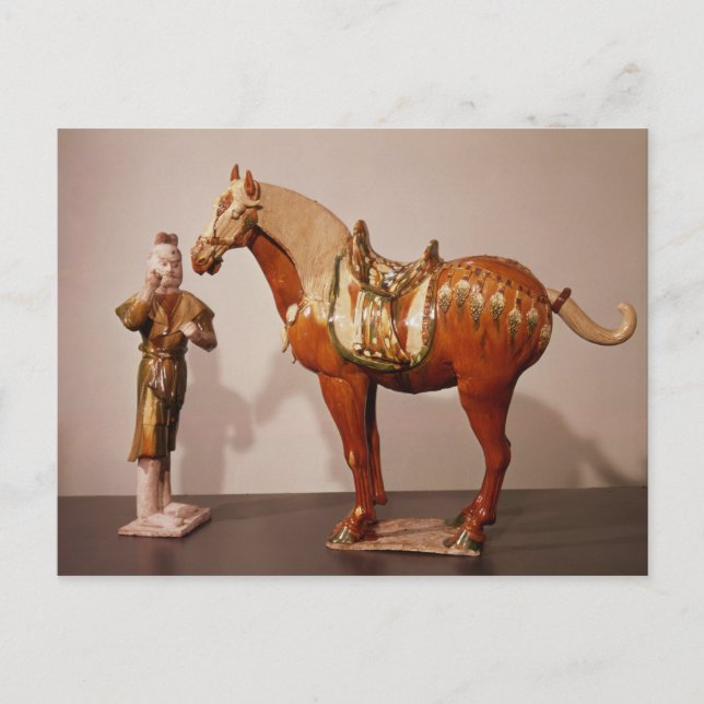 Carte Postale Cheval et marié, dynastie Tang (Devant)