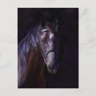 Carte Postale Cheval foncé