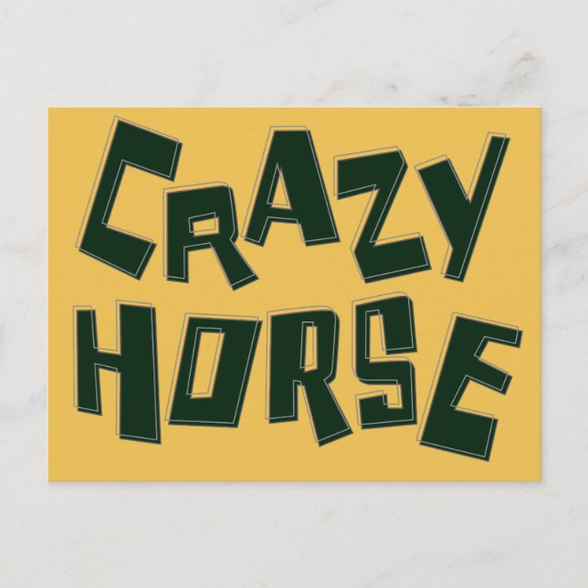 Carte Postale cheval fou (Devant)