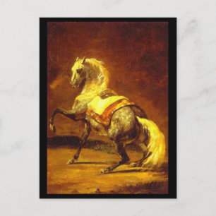 CARTE POSTALE CHEVAL GRAY REMPLI