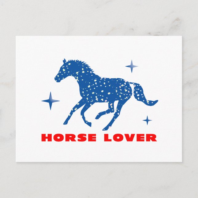 Carte Postale Cheval Lover (Devant)