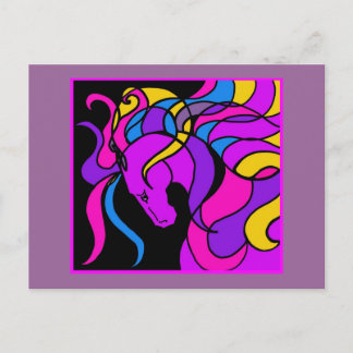 Carte Postale Cheval Mania