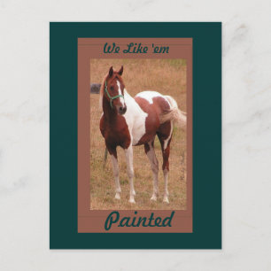 Carte postale Cheval Peint #1