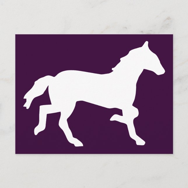Carte Postale cheval simple (Devant)