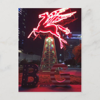 Carte Postale Cheval volant Pegasus Red à Dallas