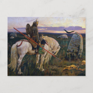 Carte Postale Chevalier au carrefour Victor Vasnetsov
