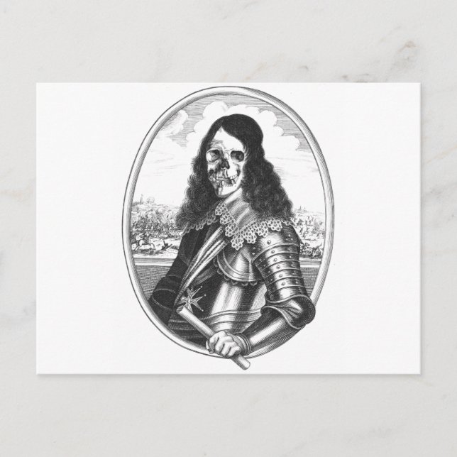 Carte Postale chevalier mort pirate (Devant)