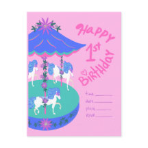 Chevaux de carrousel 1er anniversaire