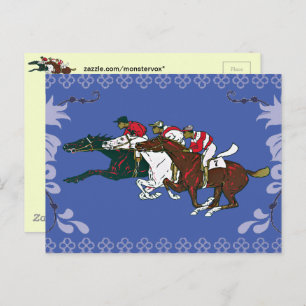 Carte postale Chevaux de course
