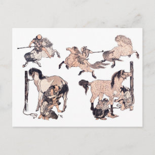 Carte Postale ChevauxBrown