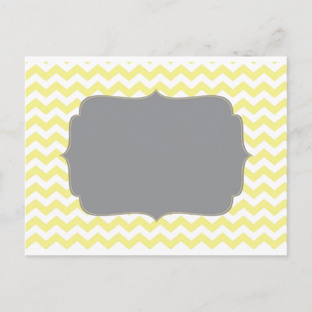 Carte Postale Cheveron jaune vintage (Devant)