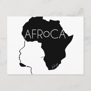 Carte Postale Cheveux noirs naturels Afro