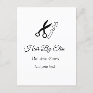 Carte Postale Cheveux par nom ajouter contact info site social