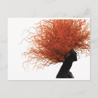 Carte Postale cheveux rouges