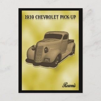 CARTE POSTALE CHEVROLET 1939