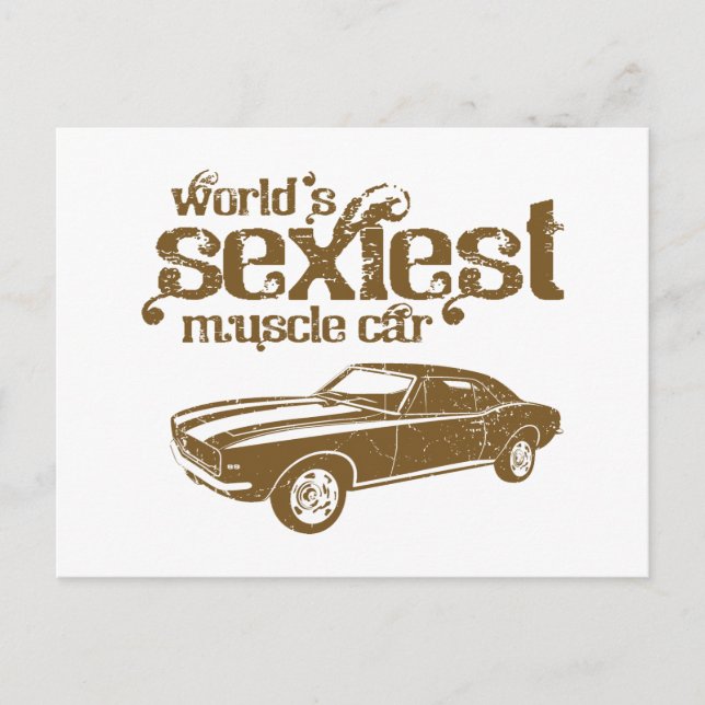 Carte Postale Chevrolet Camaro SS 396 1967 (Devant)