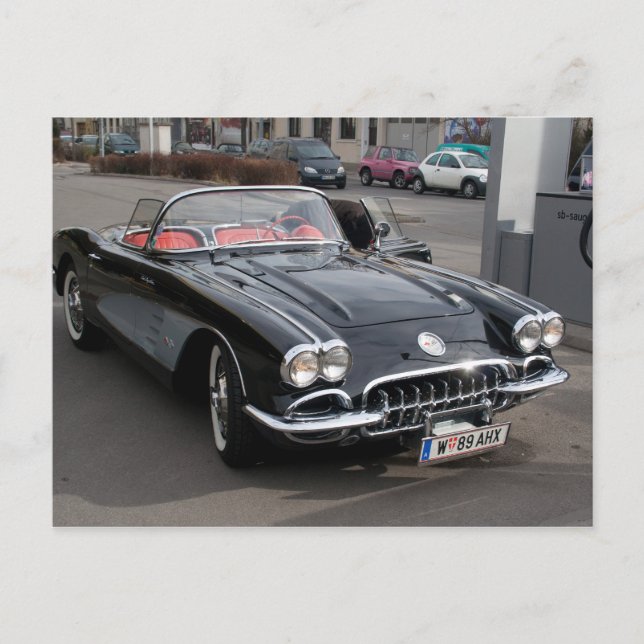 Carte Postale Chevrolet Corvette (Devant)