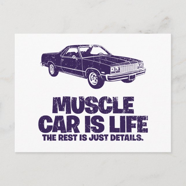 Carte Postale Chevrolet El Camino 1977 (Devant)