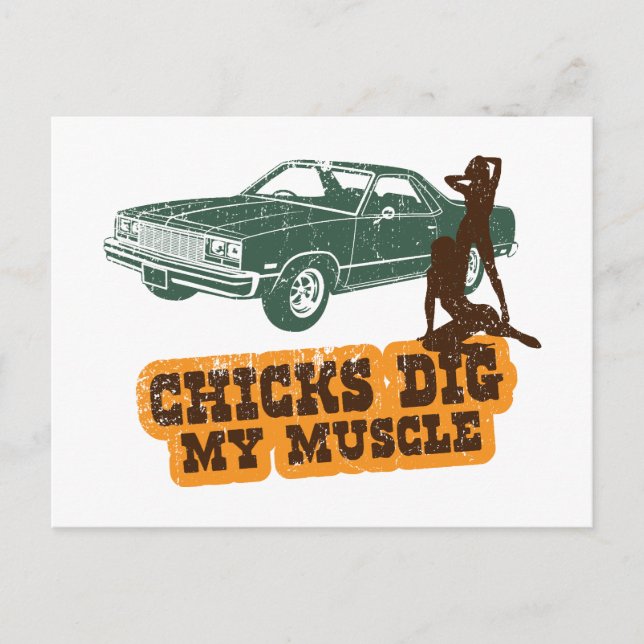 Carte Postale Chevrolet El Camino 1977 (Devant)