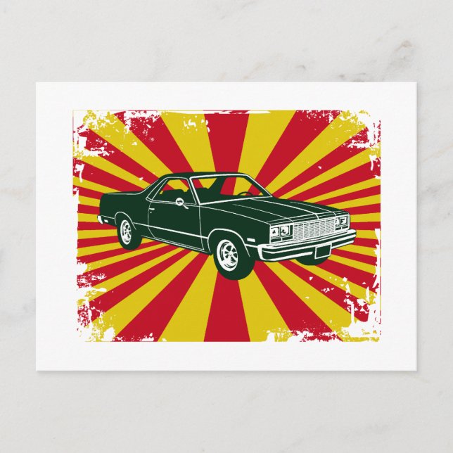 Carte Postale Chevrolet El Camino 1977 (Devant)