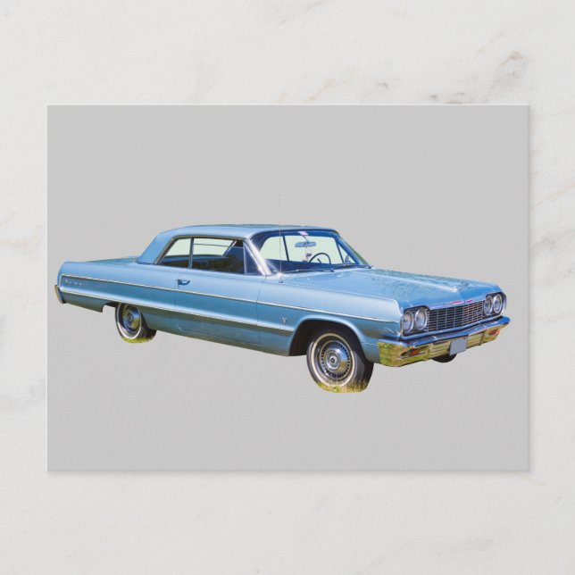 Carte Postale Chevrolet Impala 1964 Antique Car (Devant)